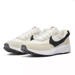 Size 8 Nike Waffle Debut "Sanddrift/Black/White" Women's Shoe- perfect condition